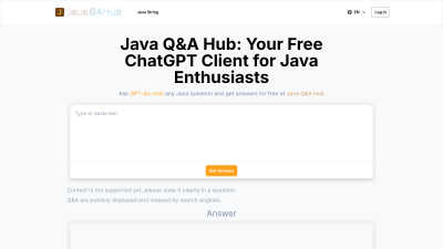 Java Q&A Hub - AI tool for Accessibility