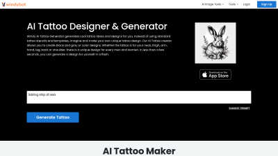 Windy AI Tattoo Generator - AI tool for Content Creation