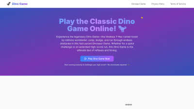 Dino Game - AI tool for Lifestyle & Entertainment
