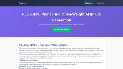 FLUX Dev - AI tool for Generative Art