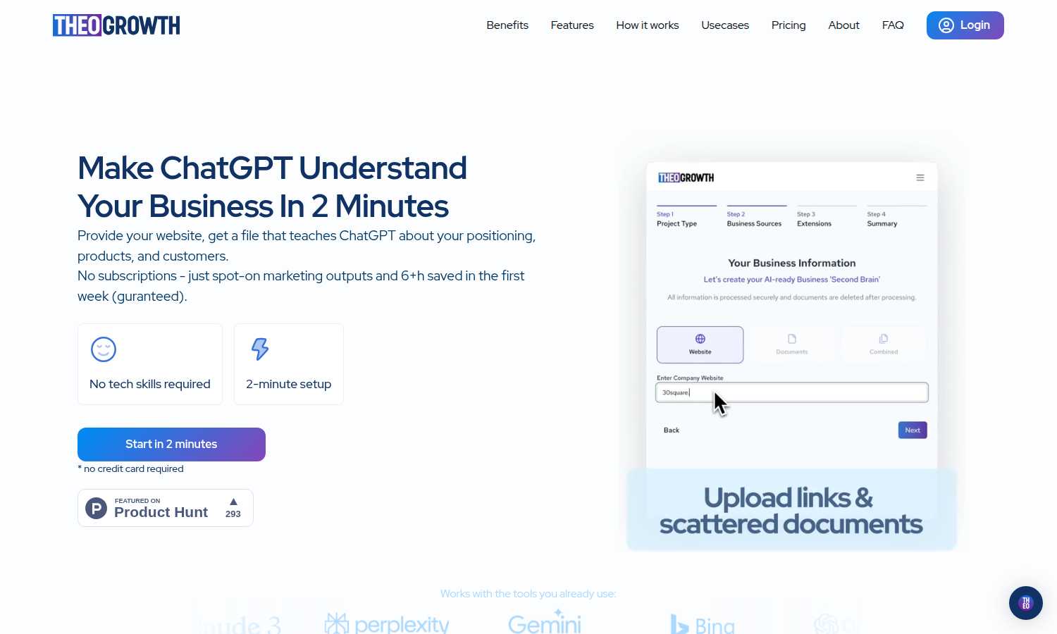THEO application interface and features