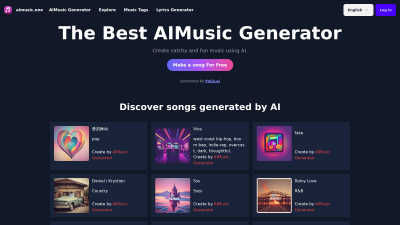 aimusic.one - AI tool for Content Creation