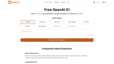 OpenAI01.net - AI tool for Chatbots