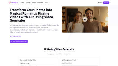 Kissing AI - AI tool for Content Creation