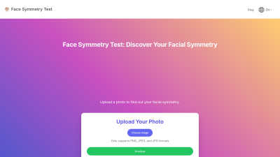 Face Symmetry Test - AI tool for Fitness & Health