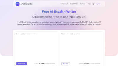 AIToHumanize - AI tool for Content Creation
