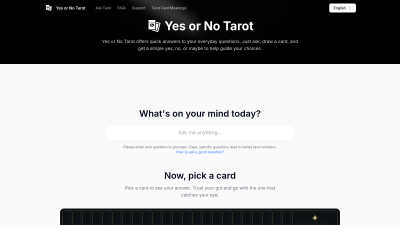 Yes or No Tarot - AI tool for Coaching