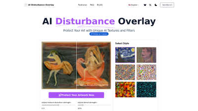 AI Disturbance Overlay - AI tool for Design Tools