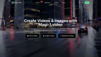 Magi-1 - AI tool for Content Creation