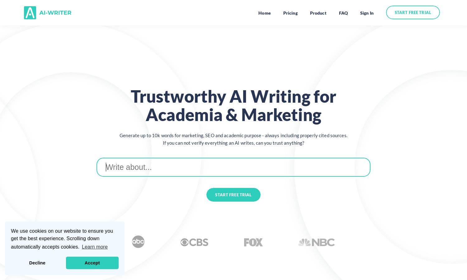 AI-Writer.com Website