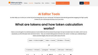 Manuscripts.ai - AI tool for Content Creation