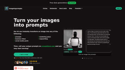 Imagetoprompts - AI tool for AI Assistants