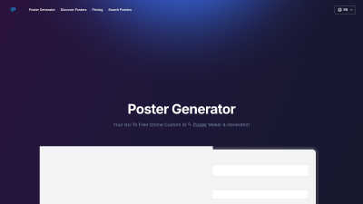 Poster Generator - AI tool for Design Tools