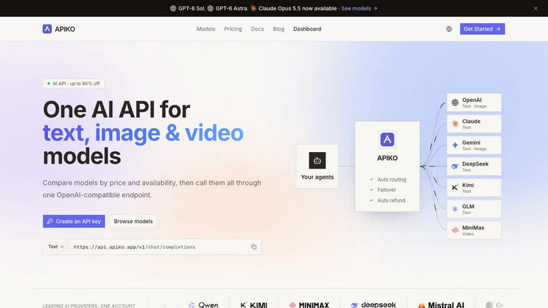APIKO AI API application interface and features