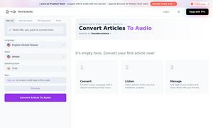 Article Audio Website