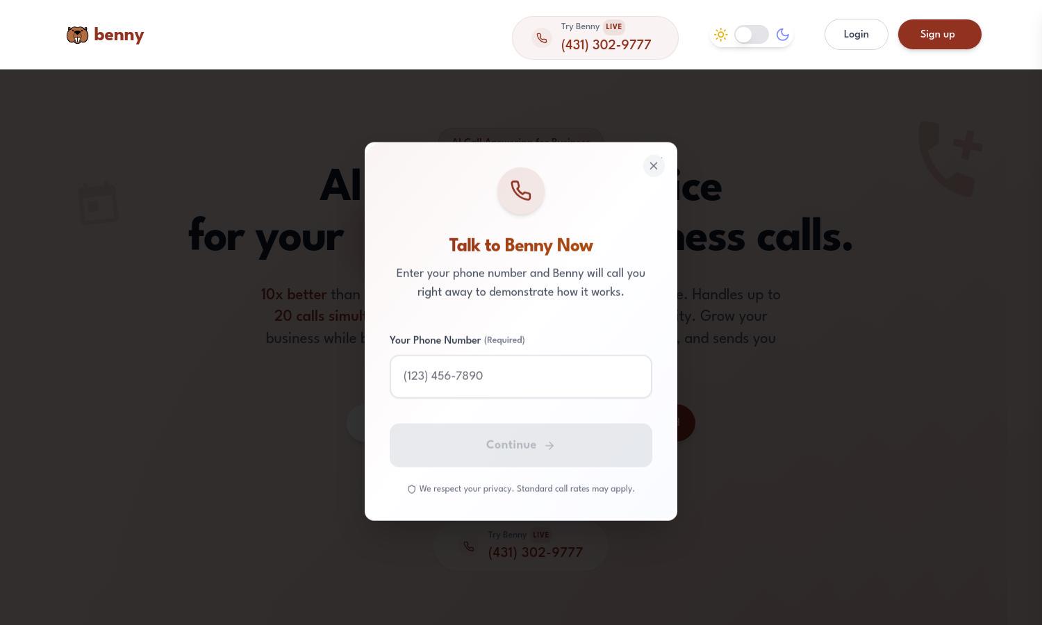 Ask Benny Website