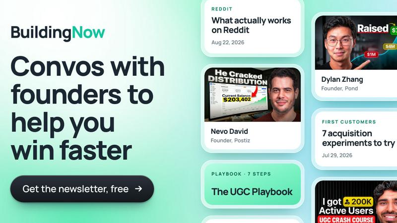 BuildingNow Podcast application interface and features