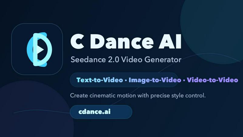 C Dance AI application interface and features