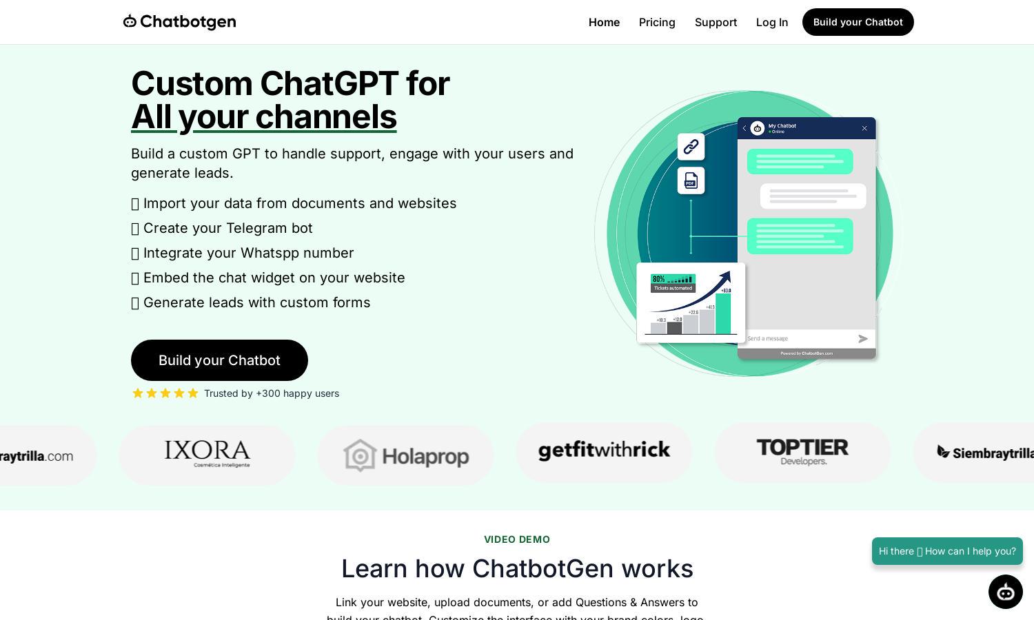 ChatbotGen Website