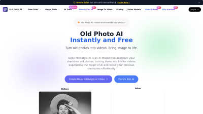 Deep Nostalgia AI - AI tool for AI Assistants