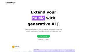ExtendMusic.AI Website
