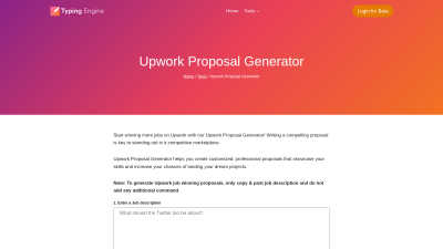 Upwork Proposal Generator - AI tool for Career & Jobs
