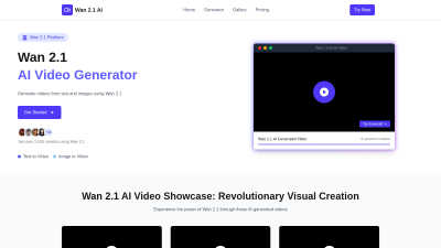 Wan 2.1 - AI tool for Design Tools