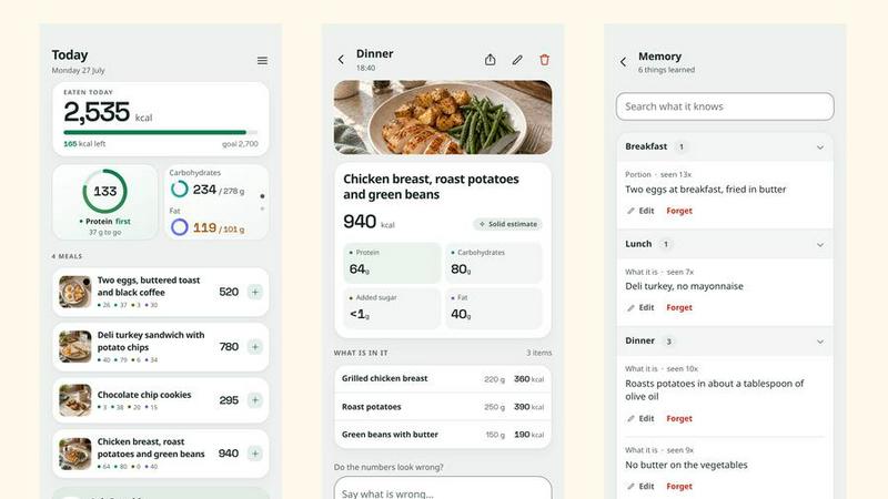 Snapkin application interface and features