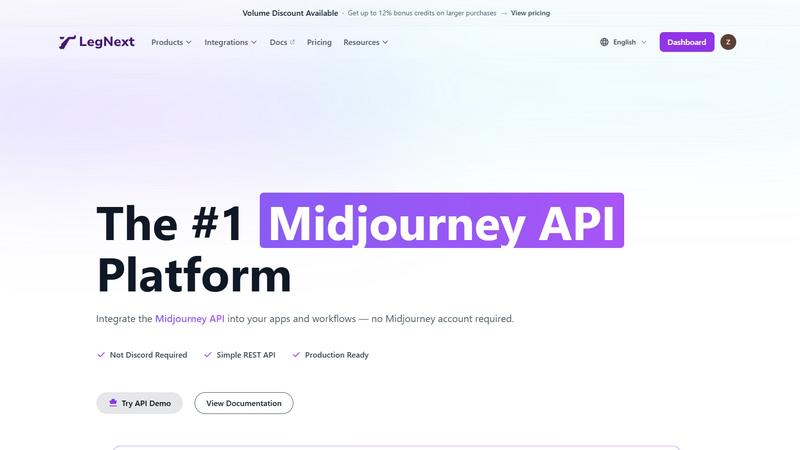 Legnext application interface and features