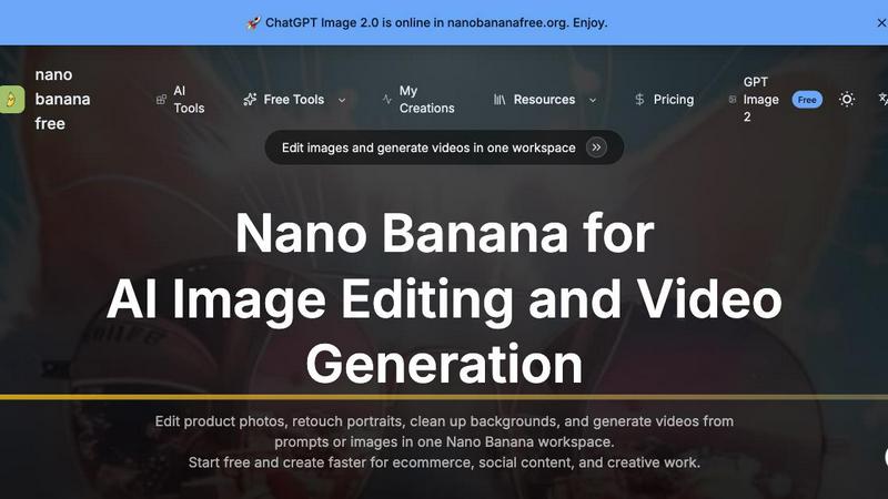 Nano Banana Free application interface and features