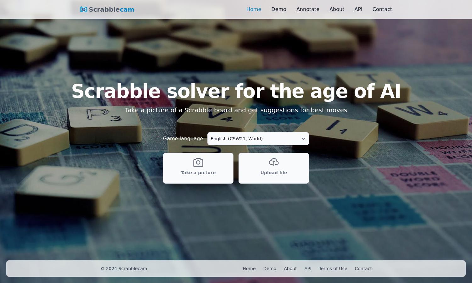 Scrabblecam Website