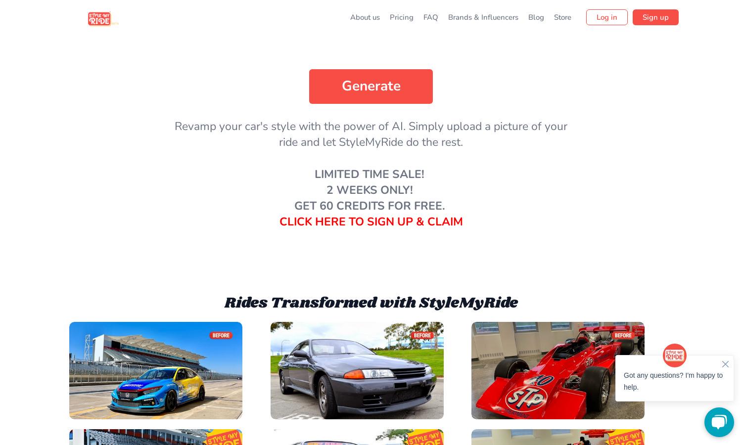 StyleMyRide.ai Website