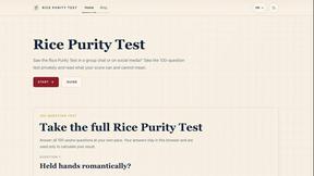 Rice Purity Test