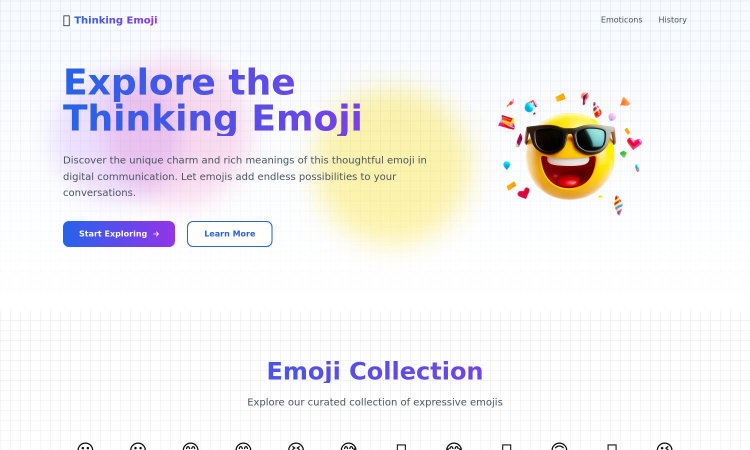 Thinking Emoji Website