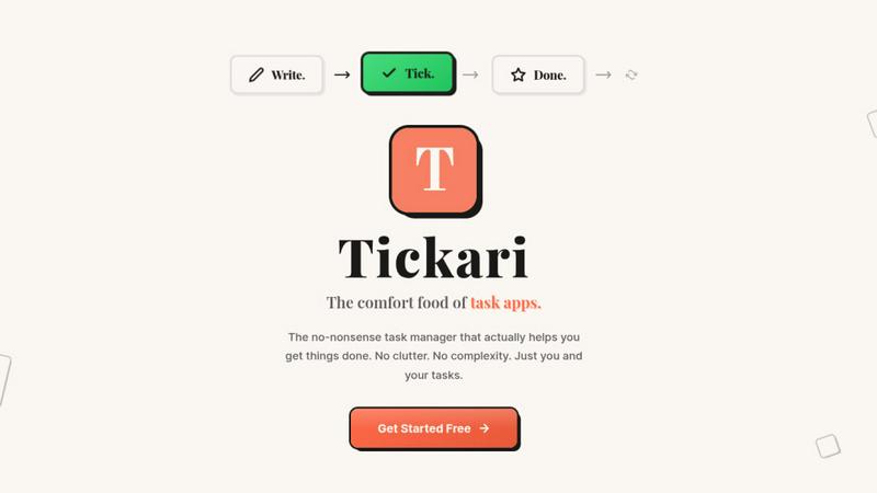 Tickari screenshot
