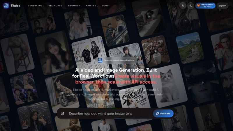 Tikdek application interface and features