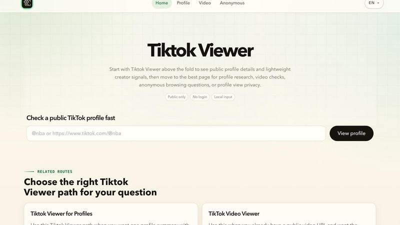 TT-View application interface and features