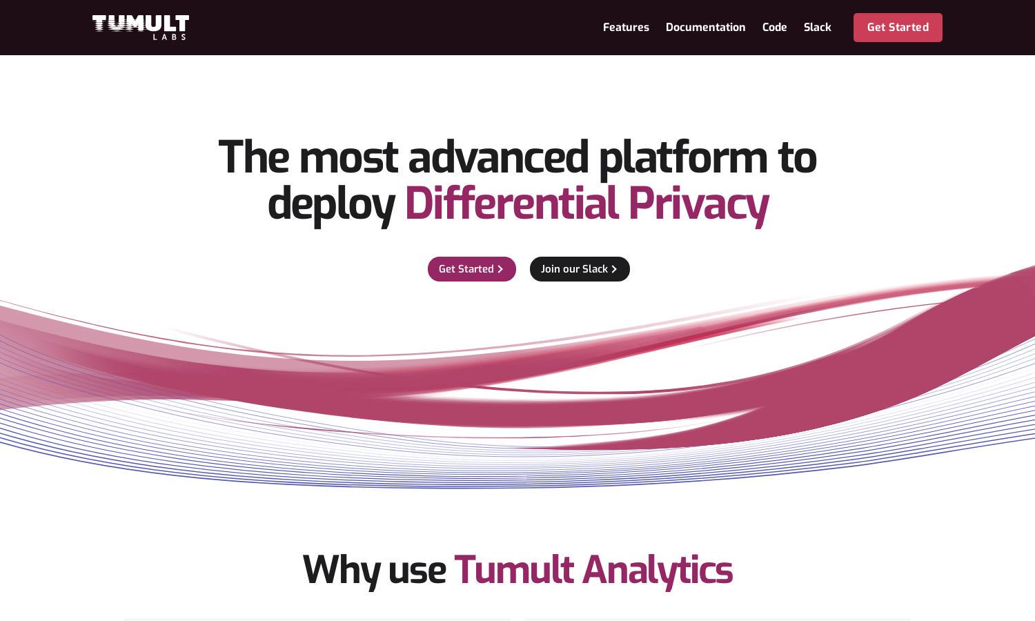 Tumult Analytics Website