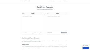 Unicode to Bamini Converter - product for Language & Translation