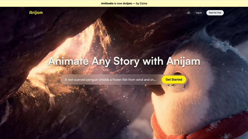 Anijam.ai application interface and features