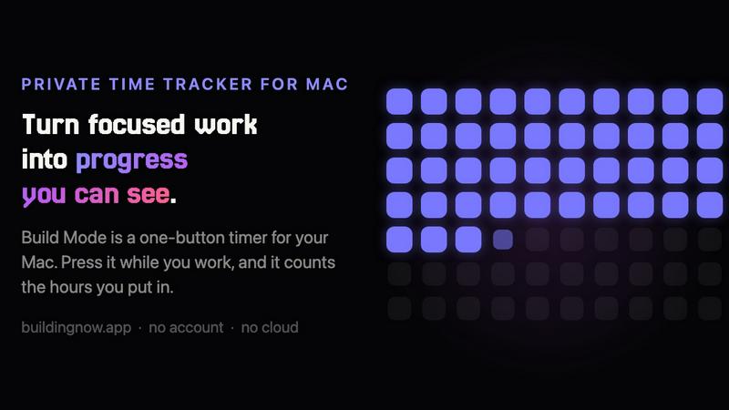 Build Mode for Mac application interface and features