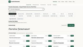 Cursive Text Generator