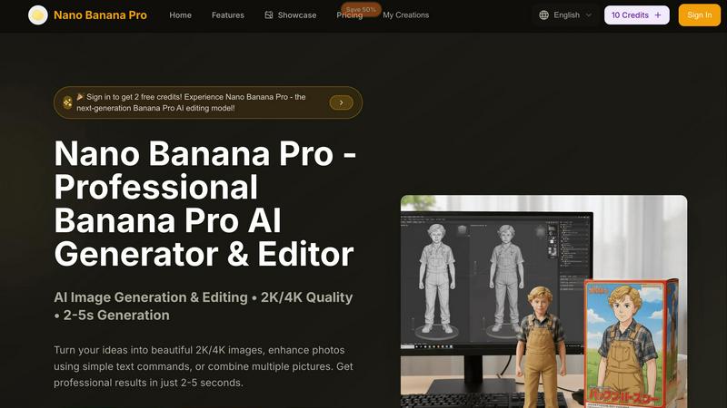 Nano Banana Pro application interface and features