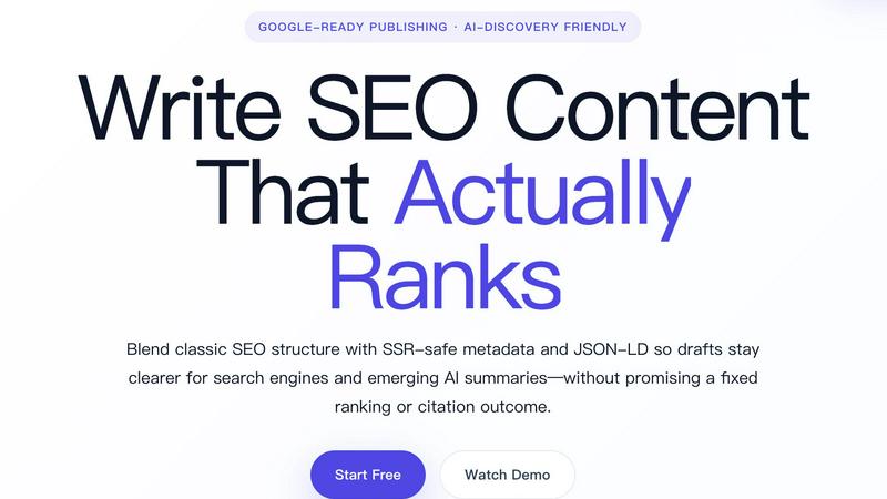 SEOAuthori application interface and features